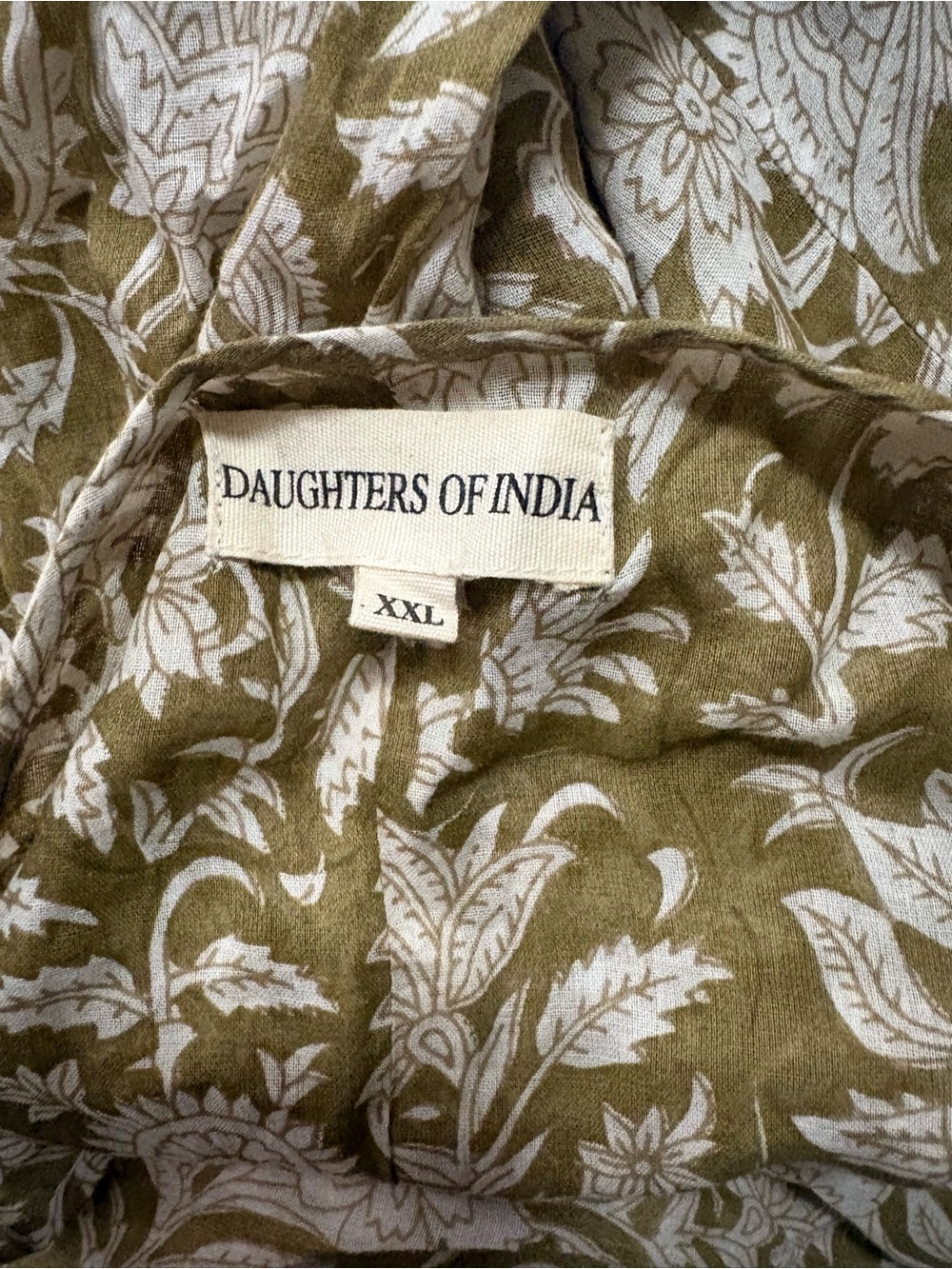 Daughters of India Kyra Midi Olive Size XXL - Picture 4 of 11